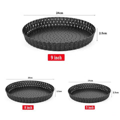 5/8/9inch Perforated Cake/PIZZA Pan Non-Stick