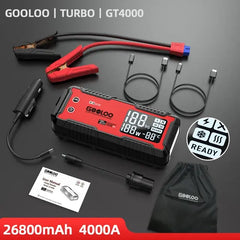 GOOLOO 12V Car Jump Starter 4000A Car Battery Starter 24000mAh Portable Power Bank Booster Auto Starting Device Emergency Start